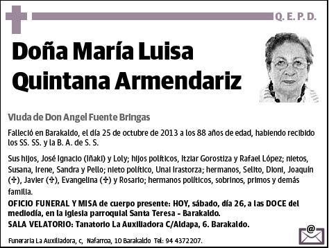 QUINTANA ARMENDARIZ,MARIA LUISA