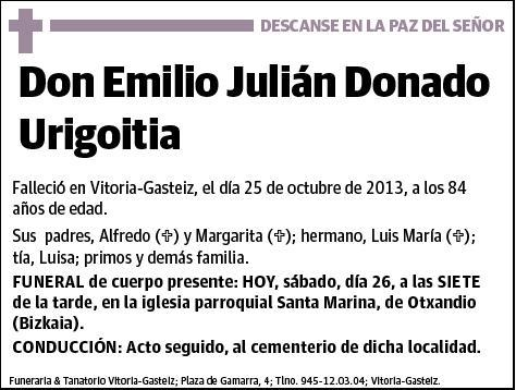 DONADO URIGOITIA,EMILIO JULIAN