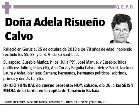 RISUEÑO CALVO,ADELA