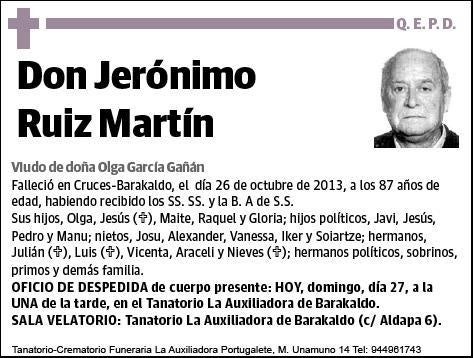 RUIZ MARTIN,JERONIMO