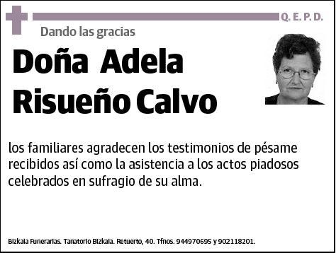 RISUEÑO CALVO,ADELA