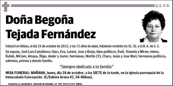 TEJADA FERNANDEZ,BEGOÑA