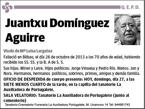 DOMINGUEZ AGUIRRE,JUANTXU