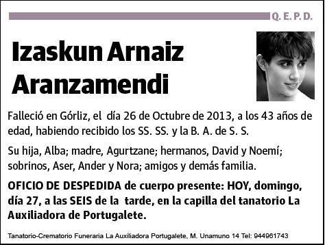 ARNAIZ ARANZAMENDI,IZASKUN