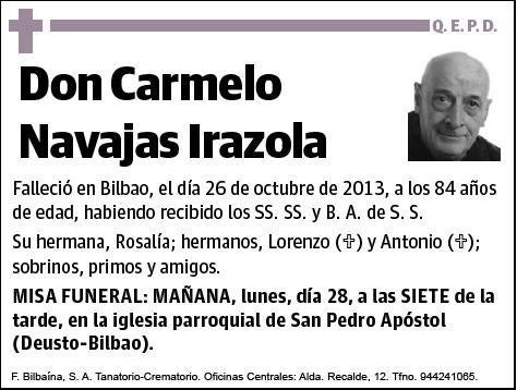 NAVAJAS IRAZOLA,CARMELO