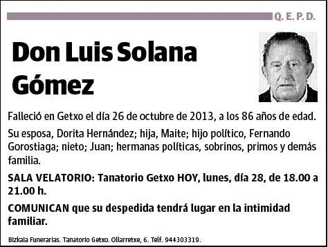 SOLANA GOMEZ,LUIS