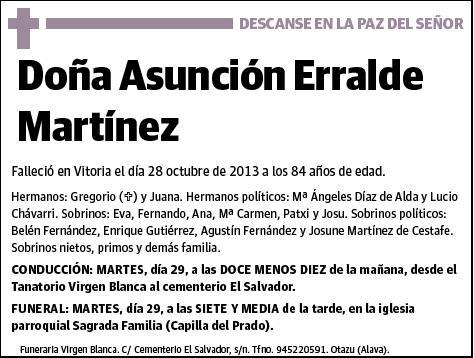 ERRALDE MARTINEZ,ASUNCION