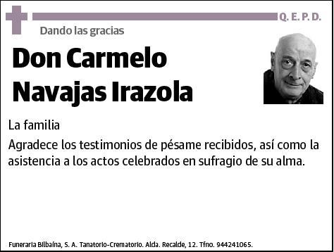 NAVAJAS IRAZOLA,CARMELO