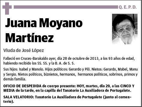 MOYANO MARTINEZ,JUANA