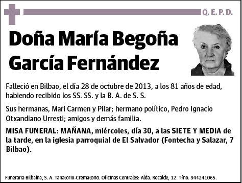 GARCIA FERNANDEZ,MARIA BEGOÑA