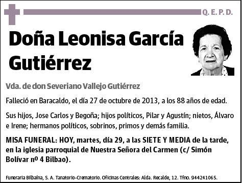 GARCIA GUTIERREZ,LEONISA