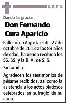 CURA APARICIO,FERNANDO