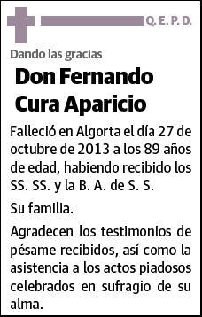 CURA APARICIO,FERNANDO