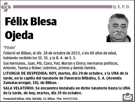 BLESA OJEDA,FELIX