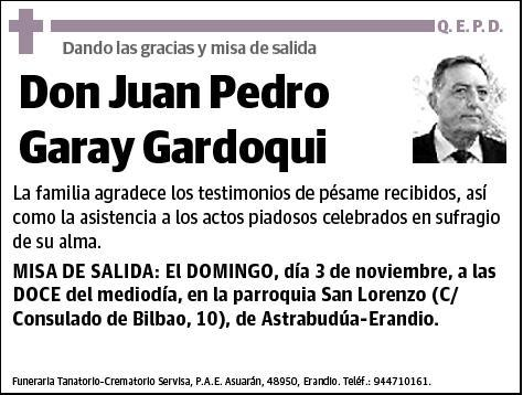 GARAY GARDOQUI,JUAN PEDRO