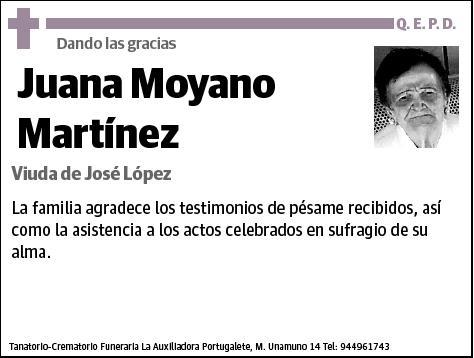 MOYANO MARTINEZ,JUANA