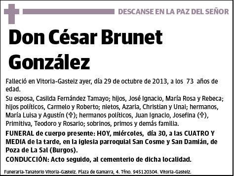 BRUNET GONZALEZ,CESAR