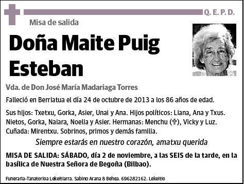 PUIG ESTEBAN,MAITE