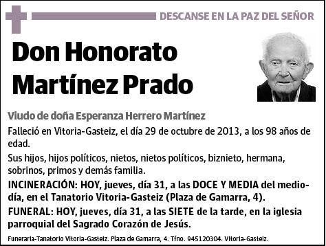 MARTINEZ PRADO,HONORATO