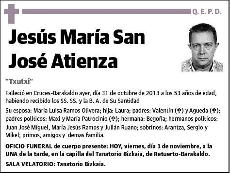 SAN JOSE ATIENZA,JESUS MARIA