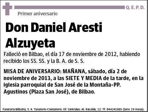 ARESTI ALZUYETA,DANIEL