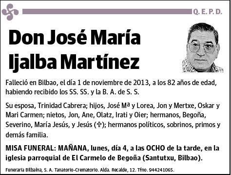 IJALBA MARTINEZ,JOSE MARIA