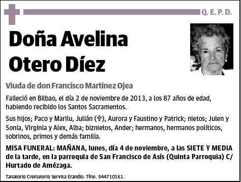 OTERO DIEZ,AVELINA