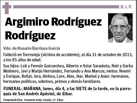 RODRIGUEZ RODRIGUEZ,ARGIMIRO