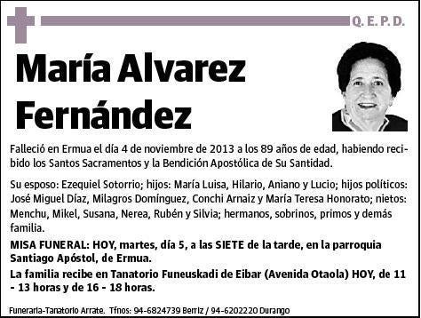 ALVAREZ FERNANDEZ,MARIA