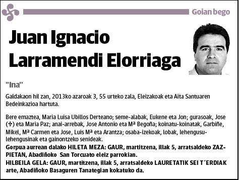 LARRAMENDI ELORRIAGA,JUAN IGNACIO