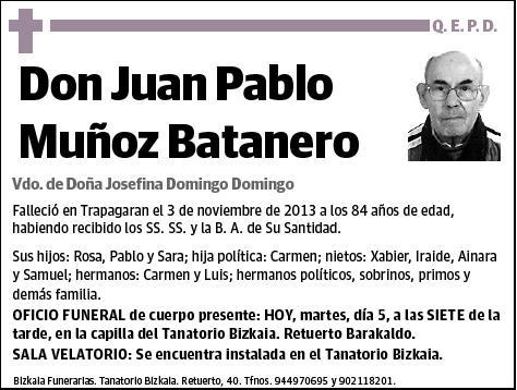 MUÑOZ BATANERO,JUAN PABLO