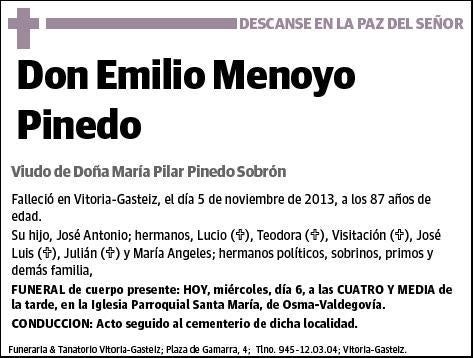 MENOYO PINEDO,EMILIO