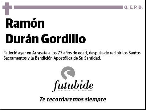 DURAN GORDILLO,RAMON