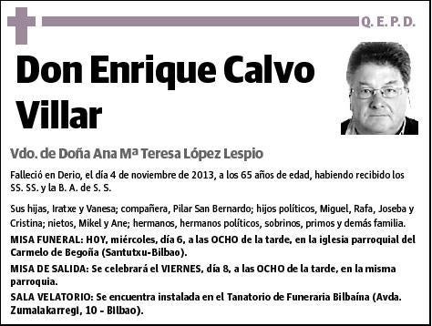 CALVO VILLAR,ENRIQUE