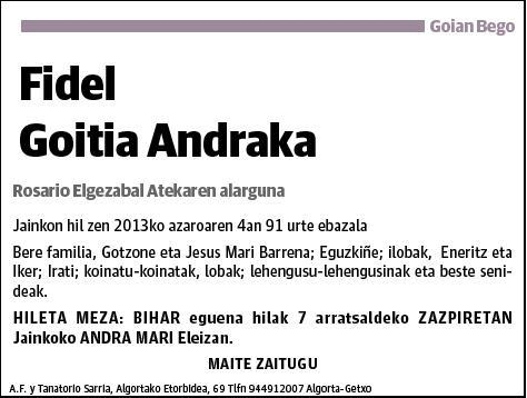 GOITIA ANDRAKA,FIDEL