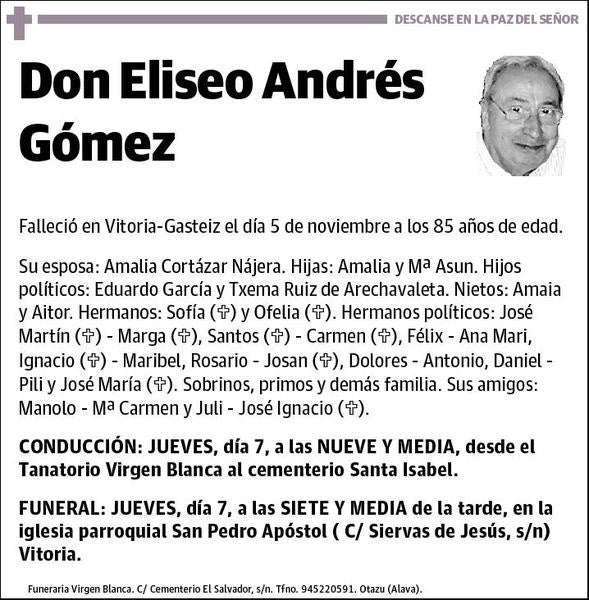 ANDRES GOMEZ,ELISEO