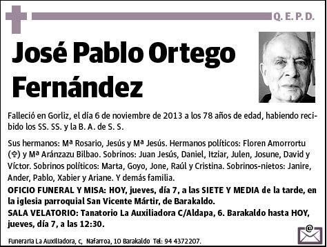 ORTEGO FERNANDEZ,JOSE PABLO