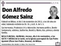 GOMEZ SAINZ,ALFREDO