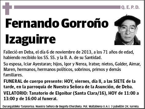 GORROÑO IZAGUIRRE,FERNANDO