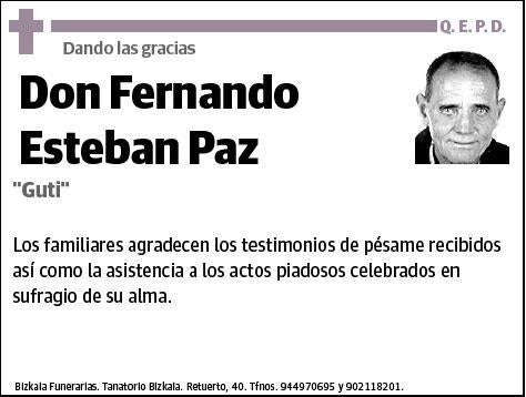 ESTEBAN PAZ,FERNANDO