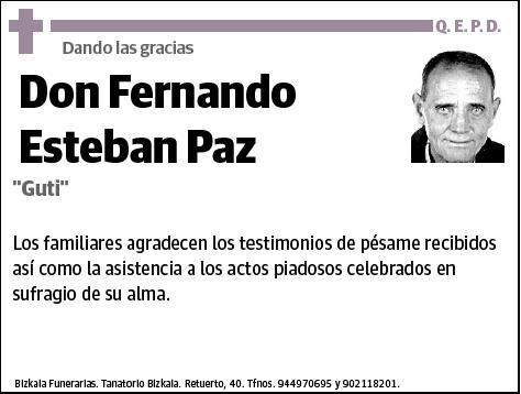 ESTEBAN PAZ,FERNANDO