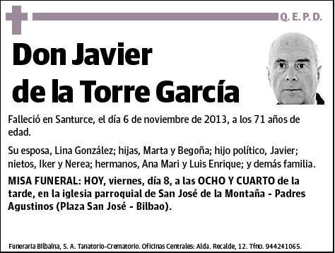 DE LA TORRE GARCIA,JAVIER