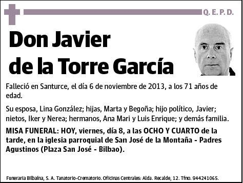 DE LA TORRE GARCIA,JAVIER