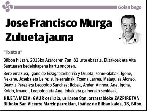 MURGA ZULUETA,JOSE FRANCISCO