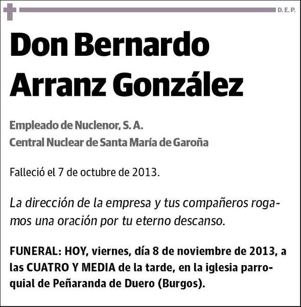 ARRANZ GONZALEZ,BERNARDO