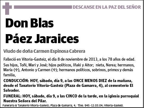 PAEZ JARAICES,BLAS