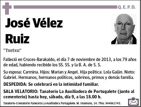 VELEZ RUIZ,JOSE