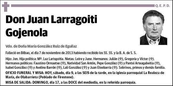 LARRAGOITI GOJENOLA,JUAN