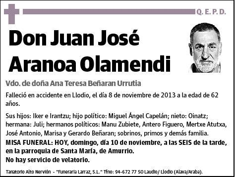 ARANOA OLAMENDI,JUAN JOSE