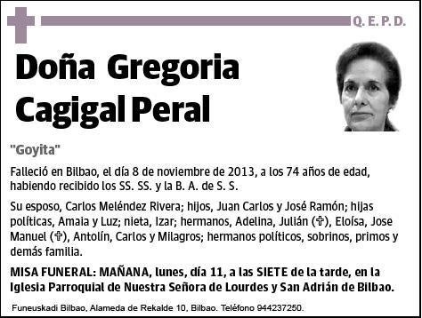 CAGIGAL PERAL,GREGORIA